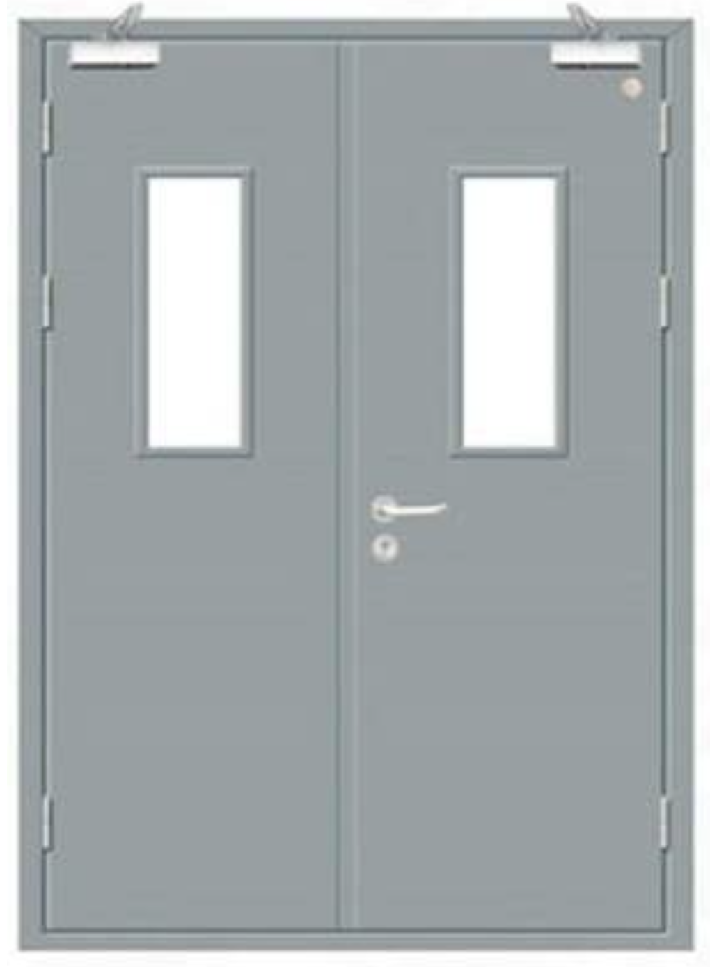 Metal fire rated door